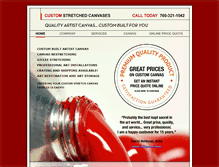 Tablet Screenshot of customstretchcanvas.com